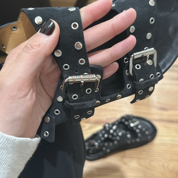 ISABEL MARANT SUEDE SANDAL - Picture 5 of 5